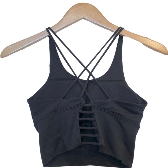 🌈 6/$60, Forever 21 Workout Bra, Black, Size XS - Picture 2 of 5